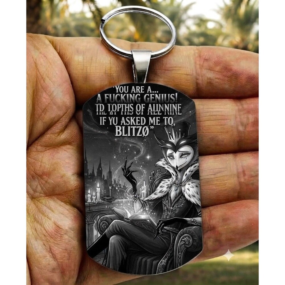 Stolas Prince of Hell Helluva Boss Horror Scary Tv Anime Stainless Keychain Art